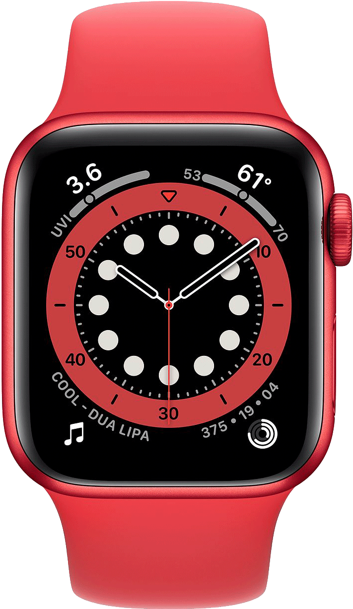 Купить часы Apple Watch 6 Корпус из алюминия цвета (PRODUCT)RED • Спортивный ремешок в Туле